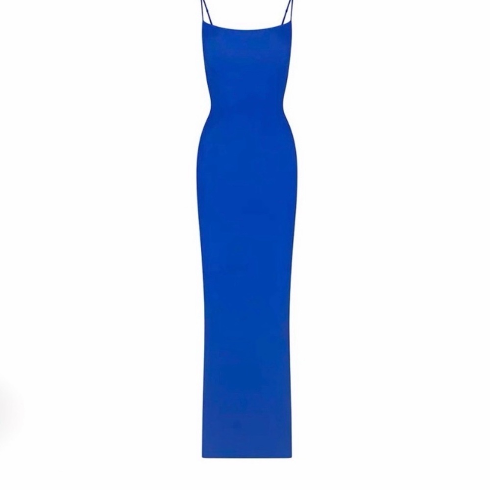 SKIMS Cobalt Slim Spaghetti Strap Maxi Dress